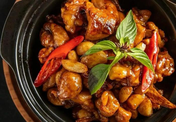 三杯雞腿成品展示